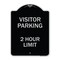 Signmission Visitor Parking Visitor Parking 2 Hour Limit Heavy-Gauge Aluminum Sign, 24" x 18", BS-1824-22729 A-DES-BS-1824-22729 - alternate 1